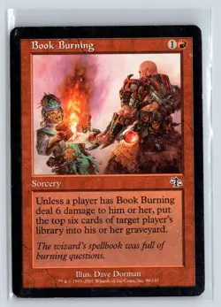 BOOK BURNING - Judgment - MTG Magic the Gathering Card - Common - Image 1