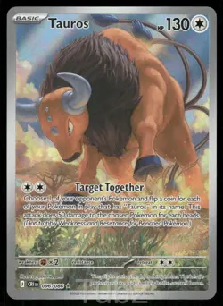 Tauros 096/086 Holo Illustration Rare Chaos Rising Pokemon Near Mint - Image 1