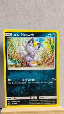 Alolan Meowth [LP] - Pokemon TCG Sun and Moon Base Set 78/149 [Common] - Image 1