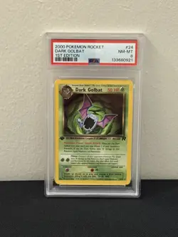 2000 Pokemon Rocket Dark Golbat 1st Edition Non-Holo PSA 8 - Image 1