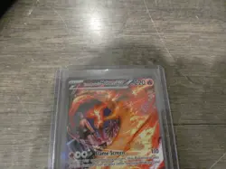 Team Rocket's Moltres ex 229/182 Full Art Holo Destined Rivals Pokemon - Image 2