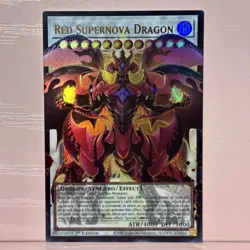 YuGiOh! Red Supernova Dragon (Ultra Rare Extended Art) BLGG-EN139 1st Ed NM NEW - Image 1