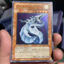 Yugioh Cyber Dragon Ultimate Rare CRV-EN015 1st Edition Cybernetic Revolution - Image 1