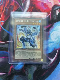 Masked HERO Fountain (Starlight Rare) BLGG-EN029 NM 1st Edition Yu-Gi-Oh! - Image 1