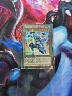 Masked HERO Fountain (Starlight Rare) BLGG-EN029 NM 1st Edition Yu-Gi-Oh! - Image 2