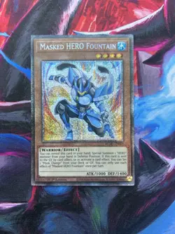 Masked HERO Fountain (Starlight Rare) BLGG-EN029 NM 1st Edition Yu-Gi-Oh! - Image 3