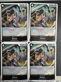4x Playset OP10-086 Shiryu R Playset - One Piece TCG - Royal Blood English - Image 1