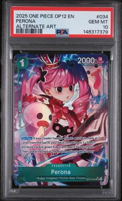 2025 ONE PIECE OP12-LEGACY OF THE MASTER #034 PERONA ALTERNATE ART - Image 1