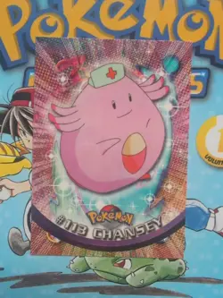 Chansey #113 Topps TV Animation Edition Blue Label Pokemon Card - Image 1