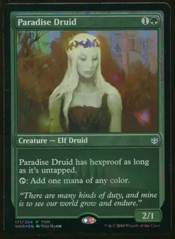 mtg magic paradise druid FOIL promo FNM ENGLISH druidesse de paradis premium - Image 1