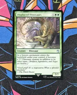 Displaced Dinosaurs NM Regular MTG Universes Beyond: Doctor Who Unplayed Magic - Image 1