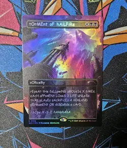 Torment of Hailfire NM 9992 Rainbow Foil MTG Secret Lair Drop Series Unplayed - Image 1