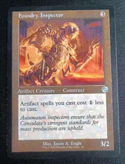 MTG Brothers War - Foundry Inspector - Retro Frame Artifact - Image 1
