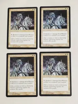 MTG Playset 4x Warrior en-Kor (Stronghold/White/U) - BGM - Image 1