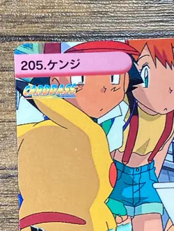 Pokemon Carddass Card Bandai Anime Collection 205 Tracey Misty Pikachu Ash - Image 3
