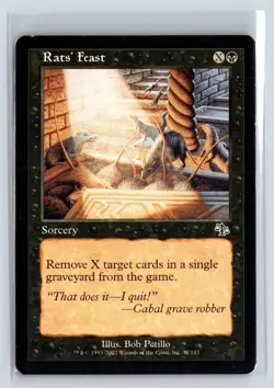 RATS' FEAST - Judgment - MTG Magic the Gathering Card - Common - Image 1