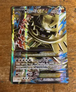 Pokemon M Steelix EX Full Art Ultra Rare Holo 240HP 109/114 XY Steam Siege LP-MP - Image 1