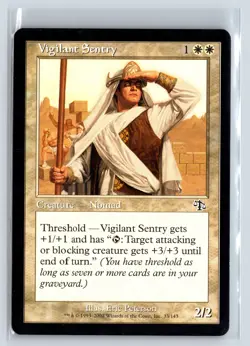 VIGILANT SENTRY - Judgment - MTG Magic the Gathering Card - Common - Image 1