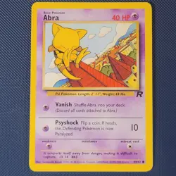 Abra 49/82 - Team Rocket - Common Vintage WOTC Pokemon Card - NM - Image 1