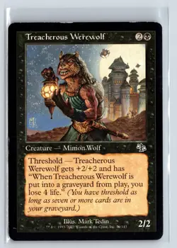 TREACHEROUS WEREWOLF - Judgment - MTG Magic the Gathering Card - Common - Image 1