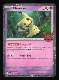 Mimikyu 037/091 Holo Trick or Trade BOOster 2024 Pokemon Near Mint - Image 1