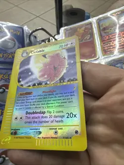 Pokemon TCG Clefable Expedition Base Set Reverse Holo Card 7/165 WOTC LP/MP - Image 2