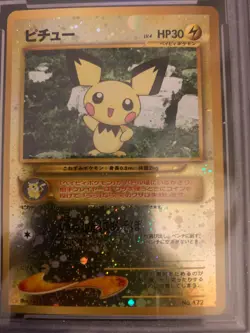 Pokemon Card Japanese Reverse holo pichu graded 10 GEM MINT Neo 2 Promo - Image 3