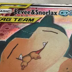 Pokemon Eevee & Snorlax GX SM169 TAG TEAM Promo Holo - SM Promos 2018 EN 270 HP - Image 2