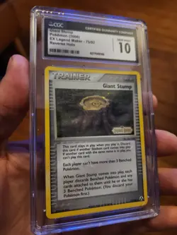 (POP 6) CGC 10 GEM MINT Pokemon Giant Stump Stamped Holo EX Legend Maker 75/92 - Image 1