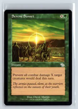SERENE SUNSET - Judgment - MTG Magic the Gathering Card - Uncommon - Image 1