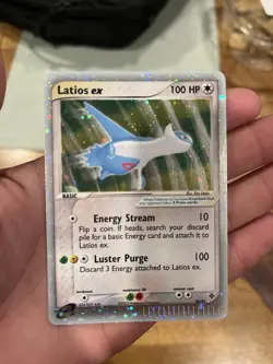 LATIOS EX 94/97 Pokemon EX Dragon EX Holo Rare NM MINT Swirl Holo - Image 1