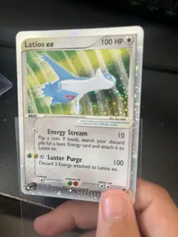 LATIOS EX 94/97 Pokemon EX Dragon EX Holo Rare NM MINT Swirl Holo - Image 3
