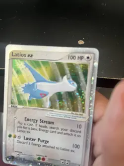 LATIOS EX 94/97 Pokemon EX Dragon EX Holo Rare NM MINT Swirl Holo - Image 4