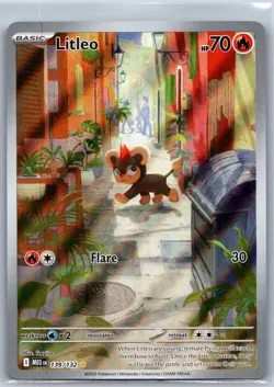 Litleo 139/132 Illustration Rare Mega Evolution Pokemon Near Mint - Image 1