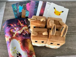 Pokemon Card Lot 300+ Holo Full Art EX GX V VMAX Collection + Jumbo Sleeves Dice - Image 3