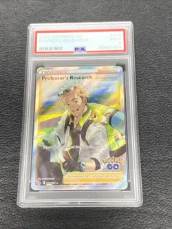 B6 Professor's Research 2022 Pokemon GO Full Art 078/078 PSA MT 9 - Image 1
