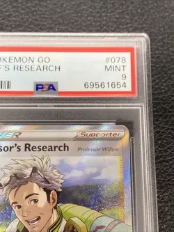 B6 Professor's Research 2022 Pokemon GO Full Art 078/078 PSA MT 9 - Image 3