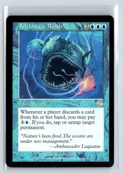 TELEKINETIC BONDS - Judgment - MTG Magic the Gathering Card - Rare - Image 1
