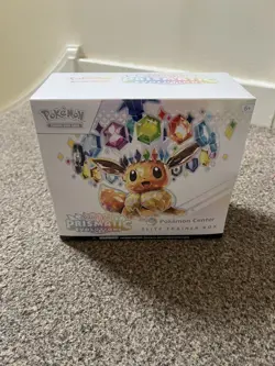 Pokemon Center Prismatic Evolutions ETB Elite Trainer Box Sealed in acrylic case - Image 1