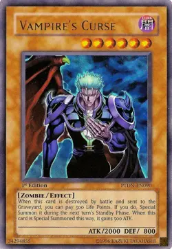Vampire's Curse - PTDN-EN090 - Ultra Rare - 1st Edition - Lightly Played - Image 1