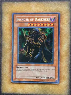 Yugioh Invader of Darkness IOC-111 Secret Rare Original Print LP - Image 1