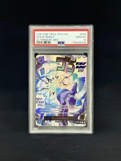 2025 One Piece OP12 EN Alternate Art #060 Boeuf Burst Sanji PSA 10 GEM MINT - Image 1