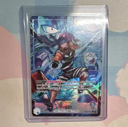 Bandai One Piece Card Game Buggy OP06-041 L Leader AA Foil Wings Captain - Image 1