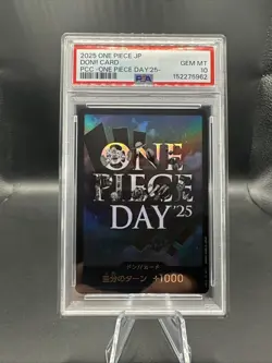 2025 ONE PIECE JPN PREMIUM CARD COLLECTION ONE PIECE DAY'25- DON!! CARD PSA 10 - Image 1