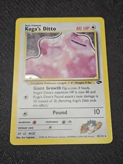 Koga's Ditto 10/132 - Gym Challenge - Pokemon Card TCG Holo LP - Image 1