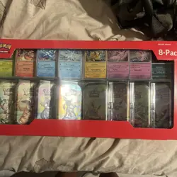 Pokemon TCG Prismatic Evolutions Mini Tins 8-Pack w/ Promo Cards IN HAND NEW - Image 1