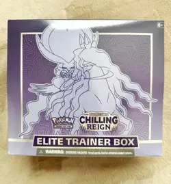Pokemon TCG Sword & Shield Chilling Reign Elite Trainer Box ETB New Rip Edges - Image 1