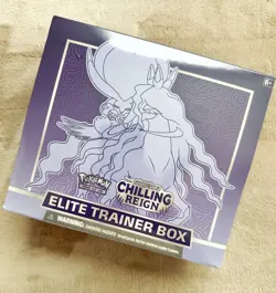 Pokemon TCG Sword & Shield Chilling Reign Elite Trainer Box ETB New Rip Edges - Image 2