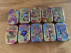 Pokemon TCG 151 Mini Tin Set EMPTY - NO PACKS -Tins only, x3 art & x1 coin - Image 1
