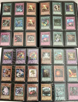 Yugioh Vintage 9 Foil/720 Card Binder Lot Dark Magician Blue-Eyes Red-Eyes 2002 - Image 5